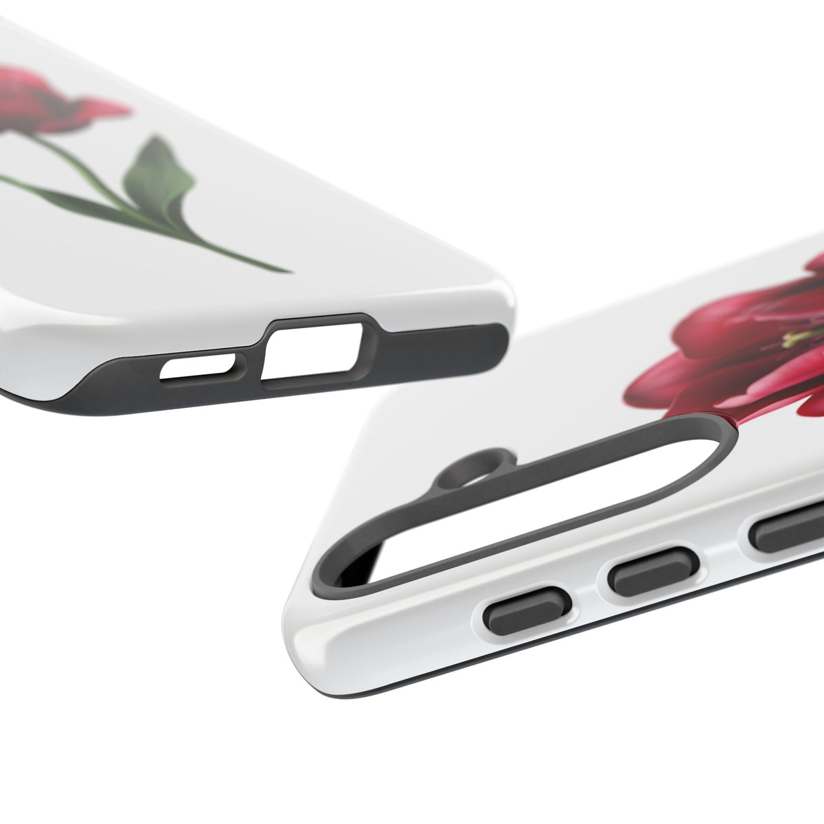 Tulip Floral Tough Phone Case – Protective Blossom iPhone Cover