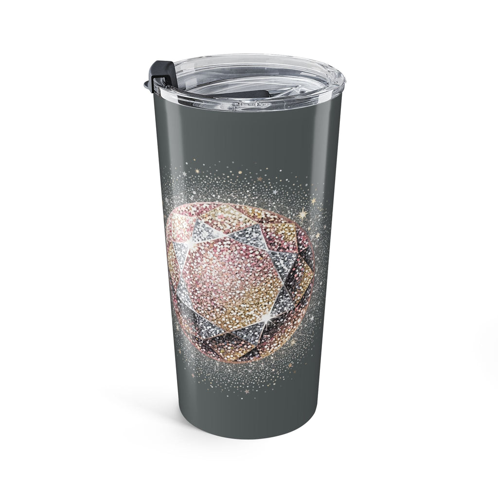 Glittery Dark Grey Tumbler 20oz