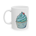 Blue Cupcake Ceramic Mug, (11oz, 15oz)