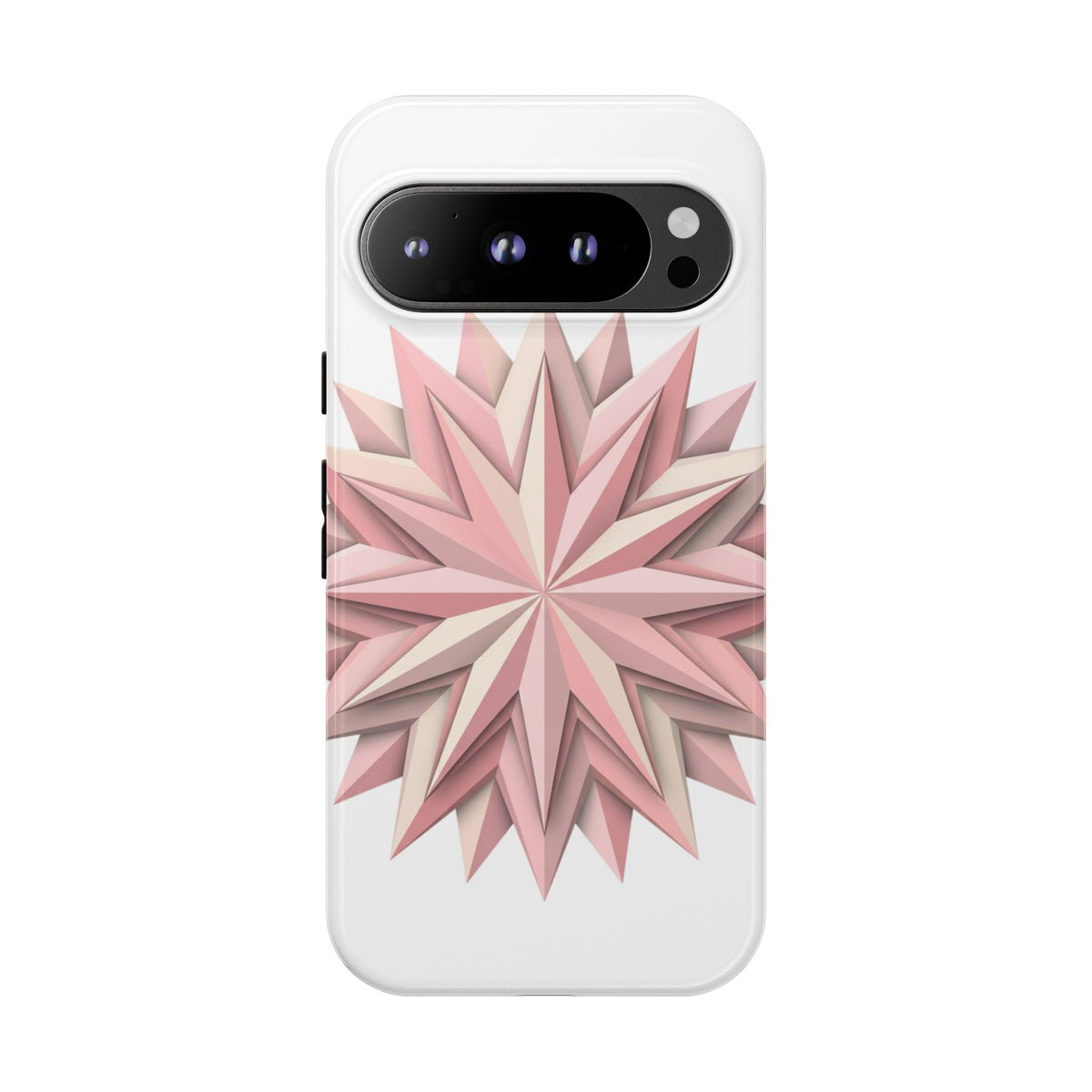 Pink Geometric Star Phone Case — Tough Protective iPhone Cover