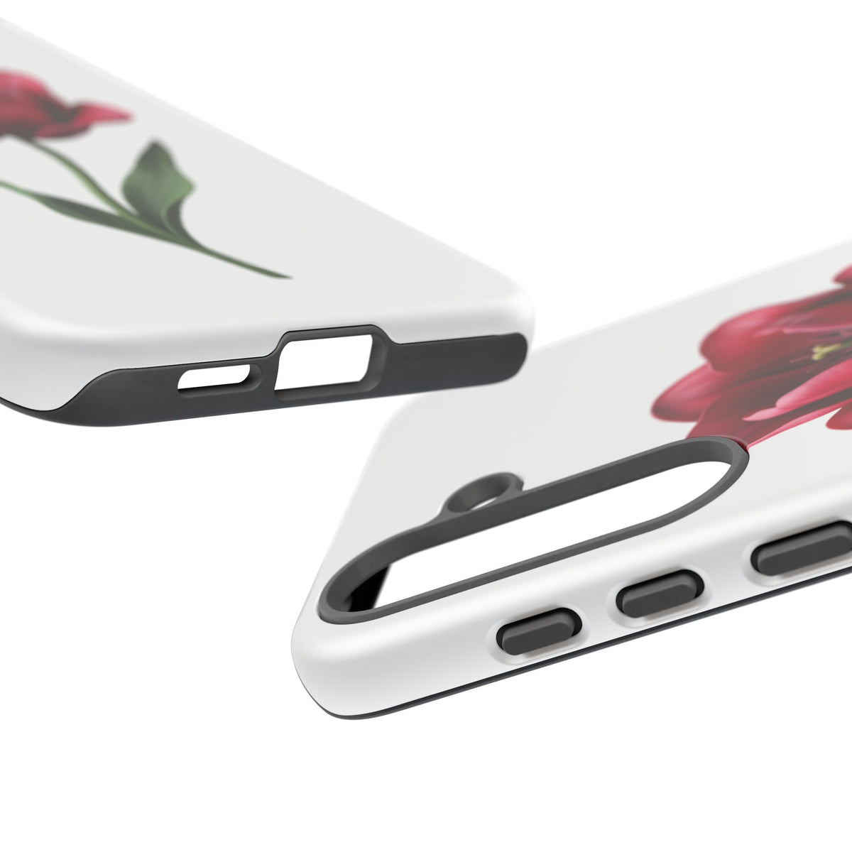 Tulip Floral Tough Phone Case – Protective Blossom iPhone Cover