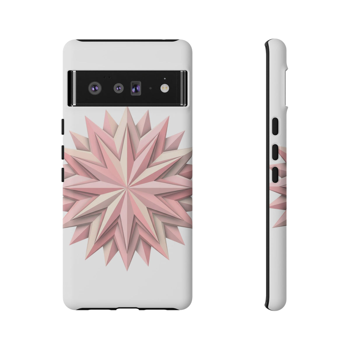 Pink Geometric Star Phone Case — Tough Protective iPhone Cover