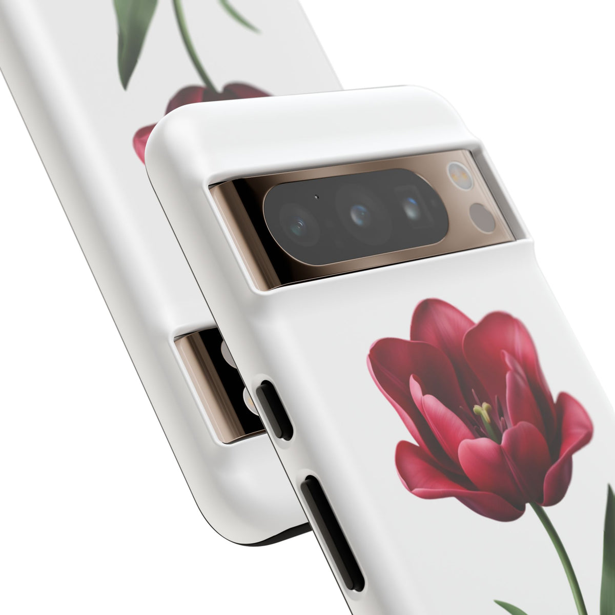 Tulip Floral Tough Phone Case – Protective Blossom iPhone Cover