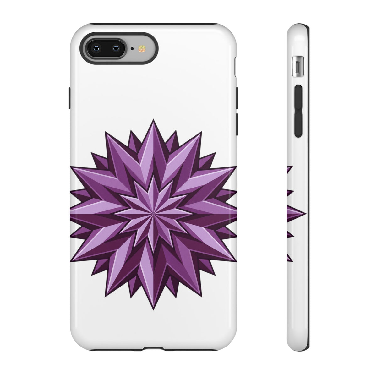 Purple Geometric Star Phone Case