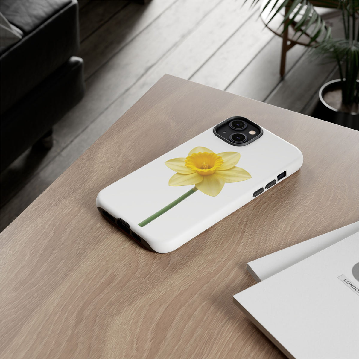 Daffodil Blossom Tough Phone Case — Yellow Spring Floral iPhone Cover