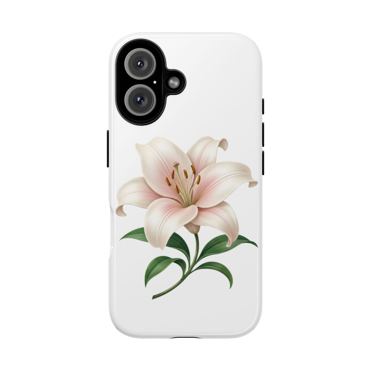 Floral Lily Phone Case — Pink Lily Tough Protective Cover