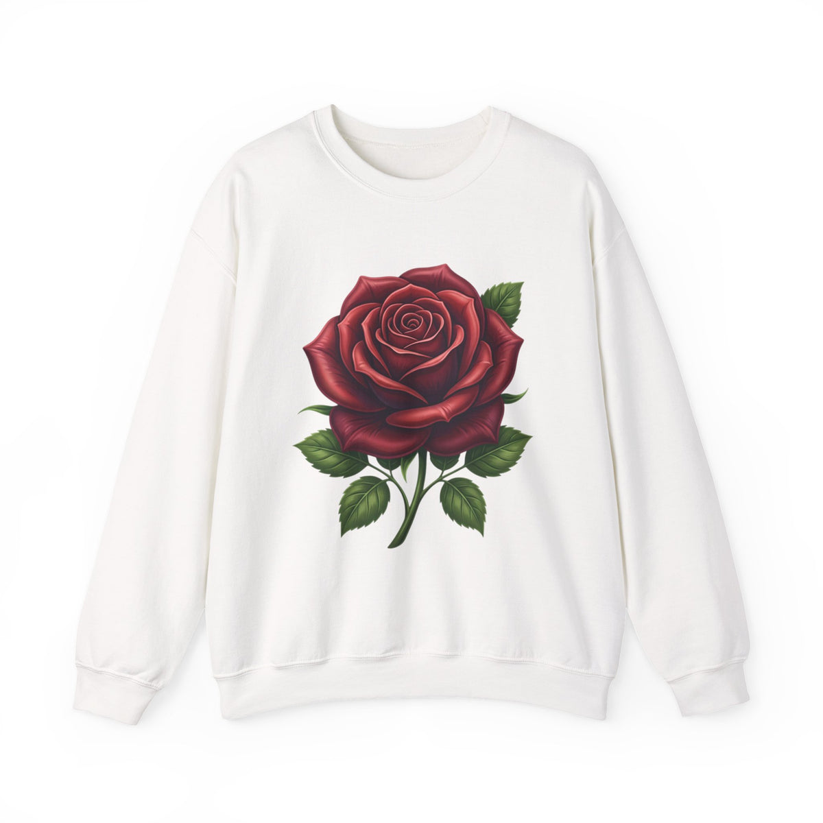 Rose Graphic Crewneck Sweatshirt