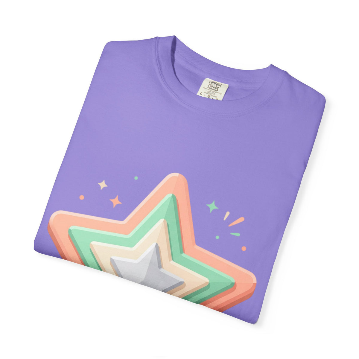 Star Design Unisex Garment-Dyed T-shirt