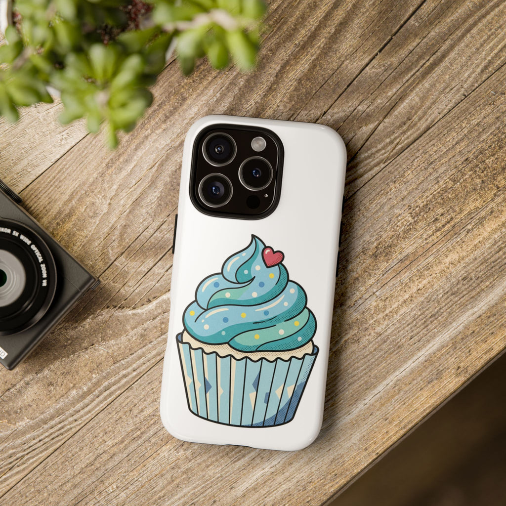 Blue Cupcake Tough Phone Cases
