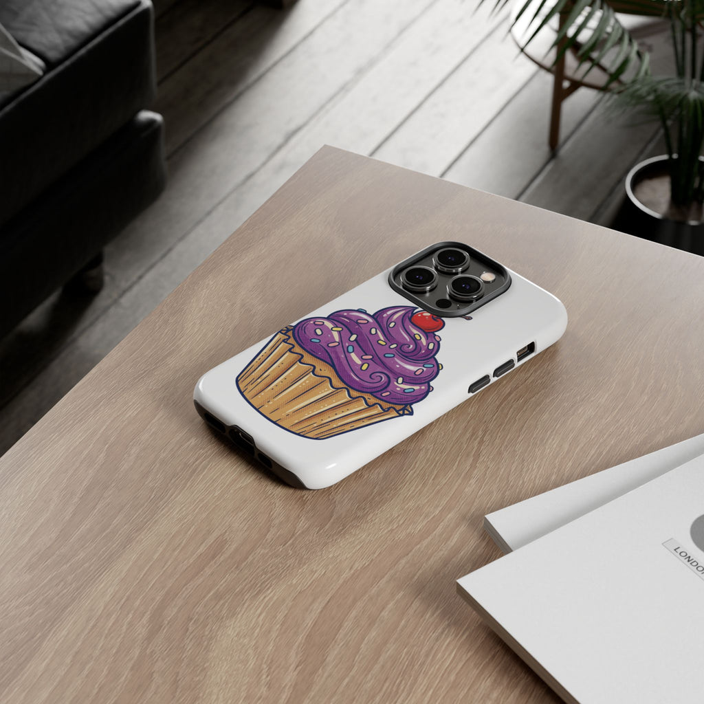 Purple Cupcake Tough Phone Cases