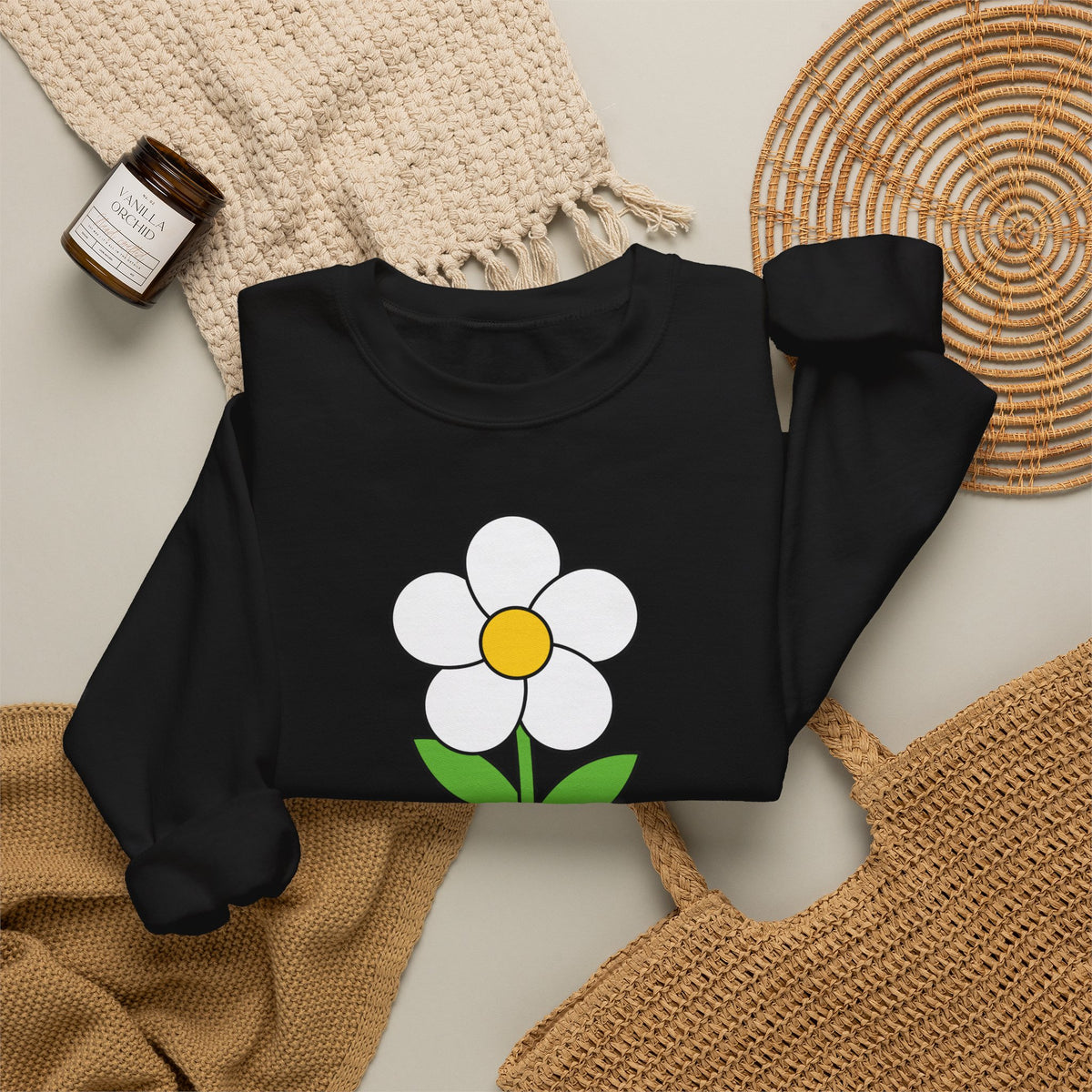 Daisy Graphic Crewneck Sweatshirt