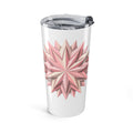 20oz Floral Geometric Tumbler — Pink Starburst Insulated Travel Cup