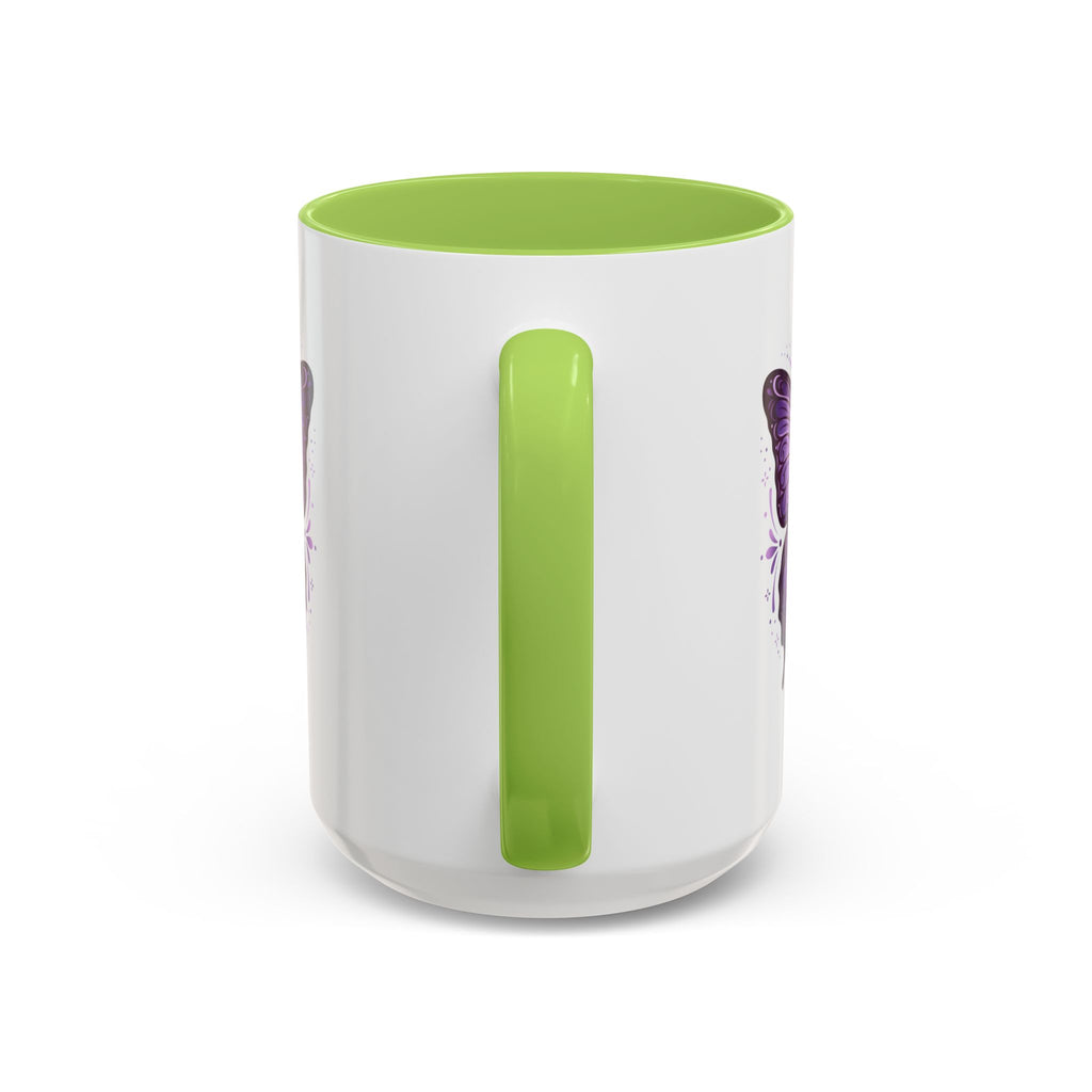 Purple Butterfly Accent Coffee Mug — 11oz & 15oz Decorative Tea Cup
