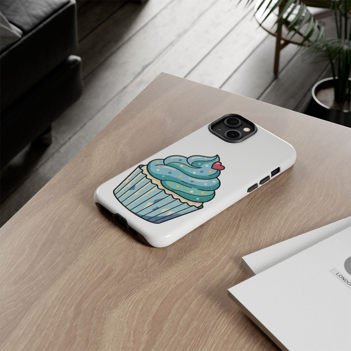 Blue Cupcake Tough Phone Cases
