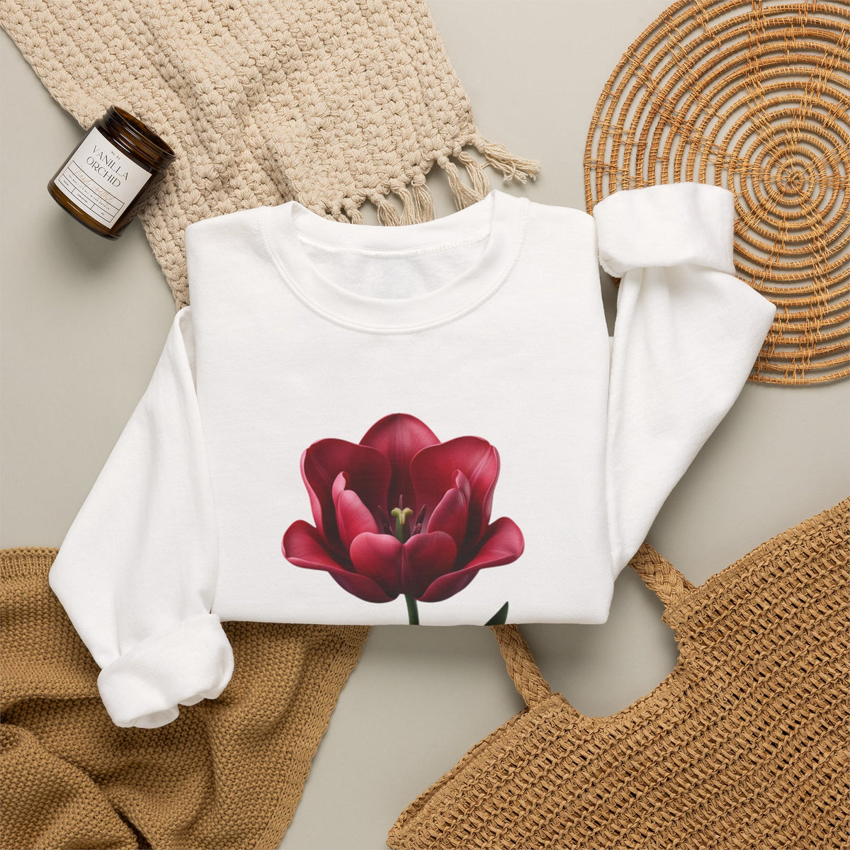 Tulip Bloom Crewneck Sweatshirt