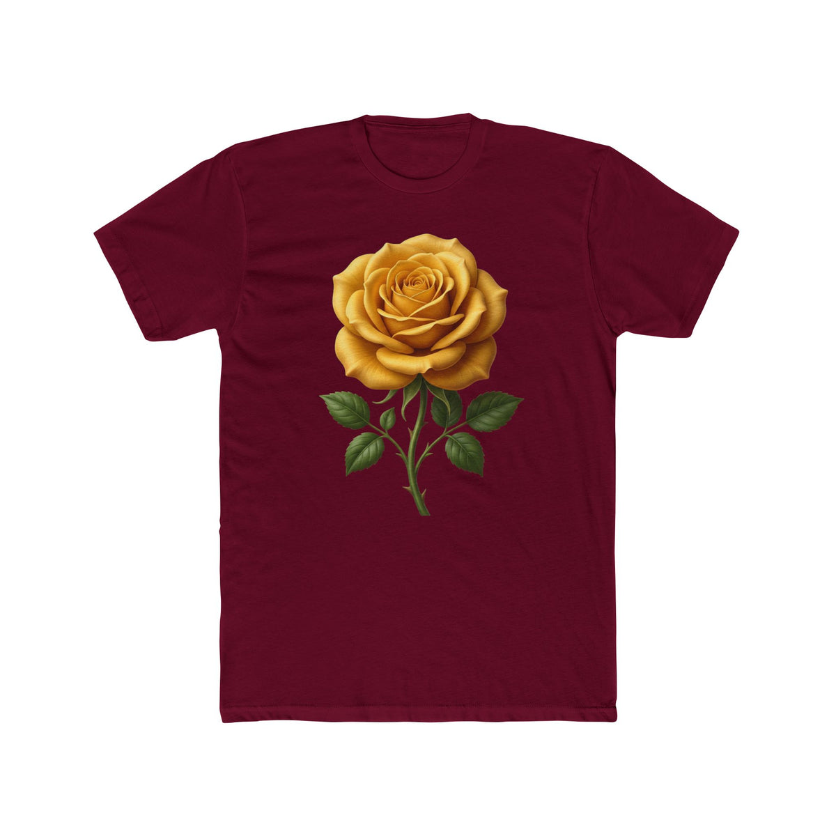 Yellow Rose Graphic Tee - Vintage Botanical Floral T-Shirt