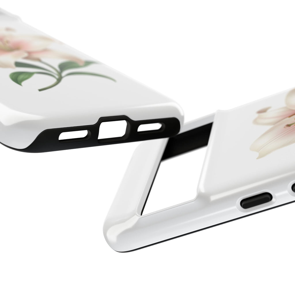 Floral Lily Phone Case — Pink Lily Tough Protective Cover