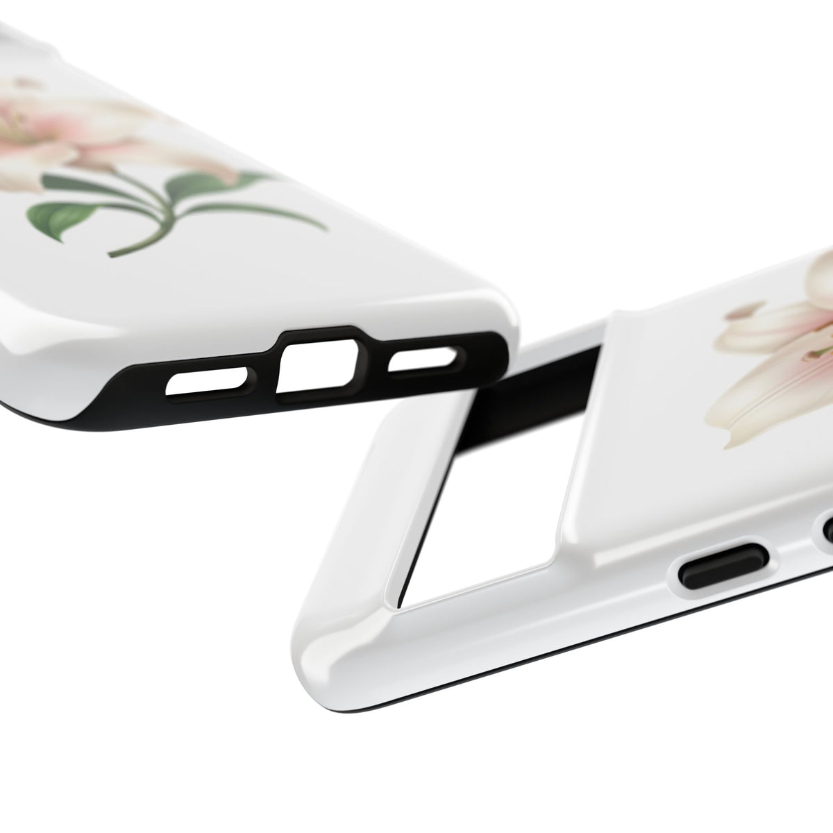 Floral Lily Phone Case — Pink Lily Tough Protective Cover