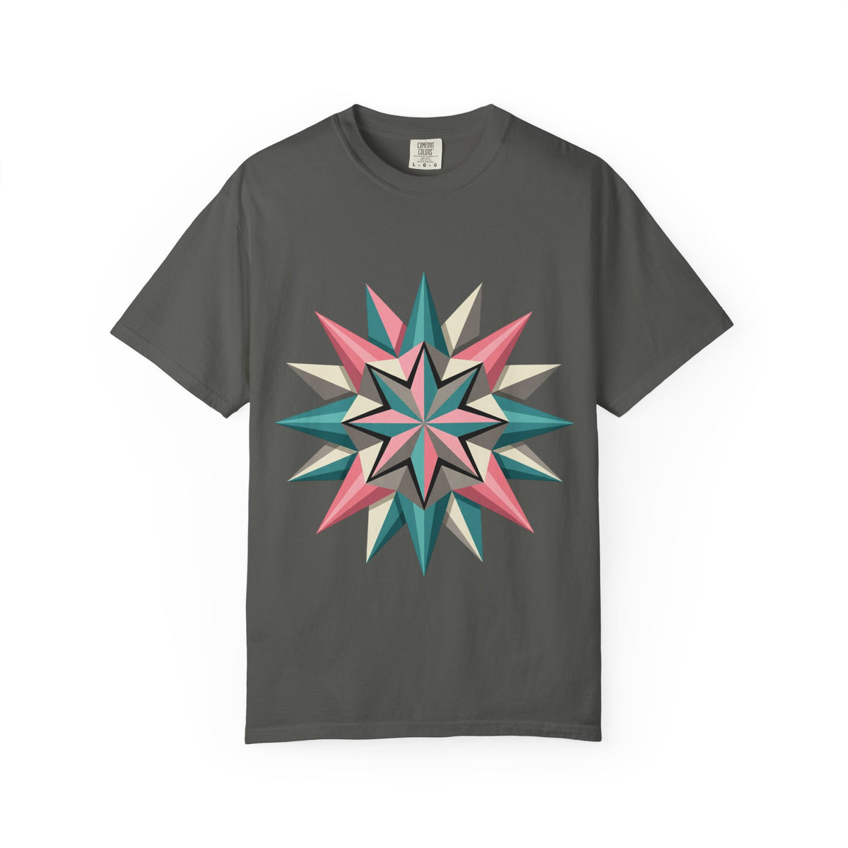 Geometric Starburst Graphic T-Shirt