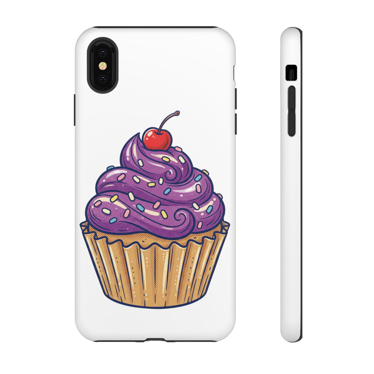Purple Cupcake Tough Phone Cases
