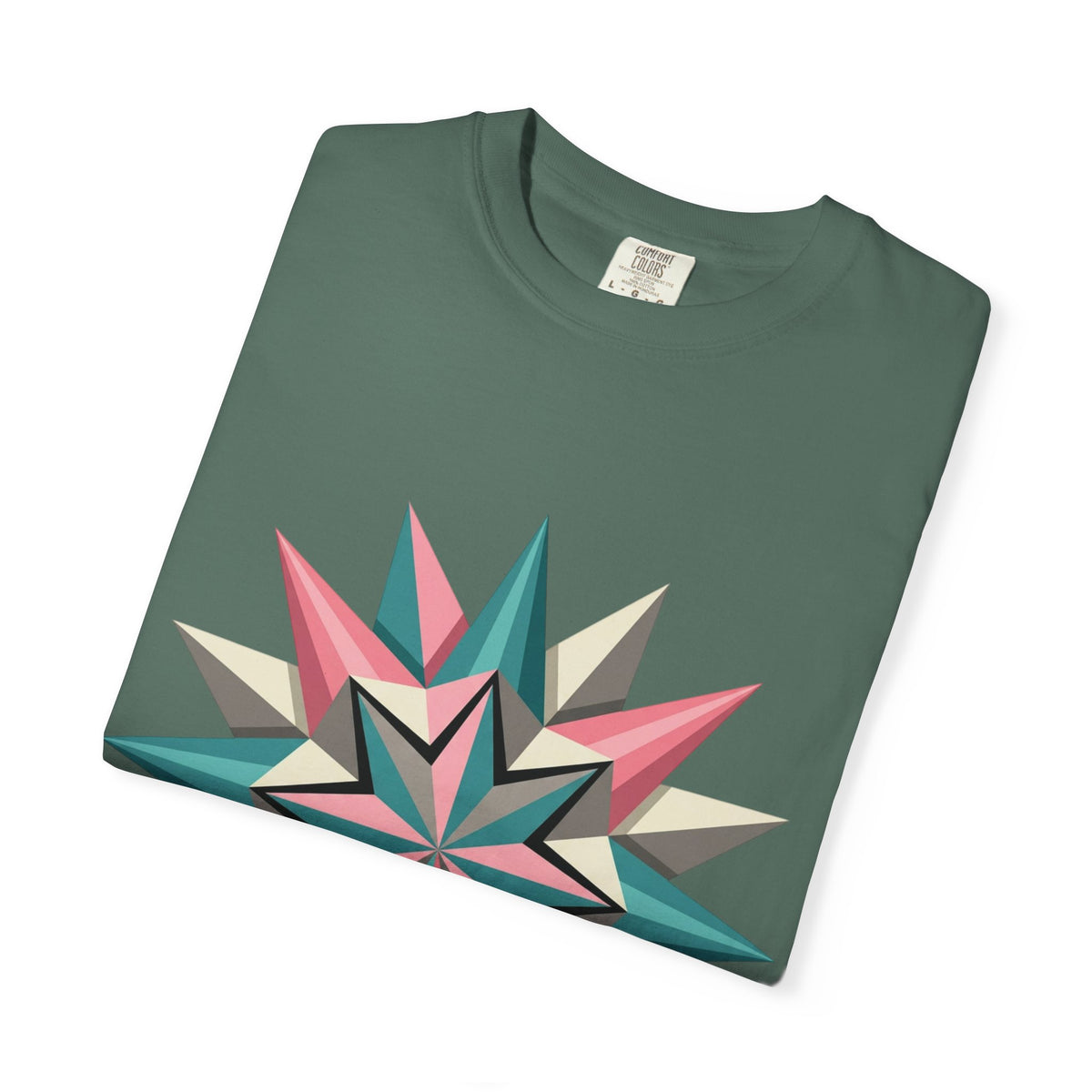 Geometric Starburst Graphic T-Shirt