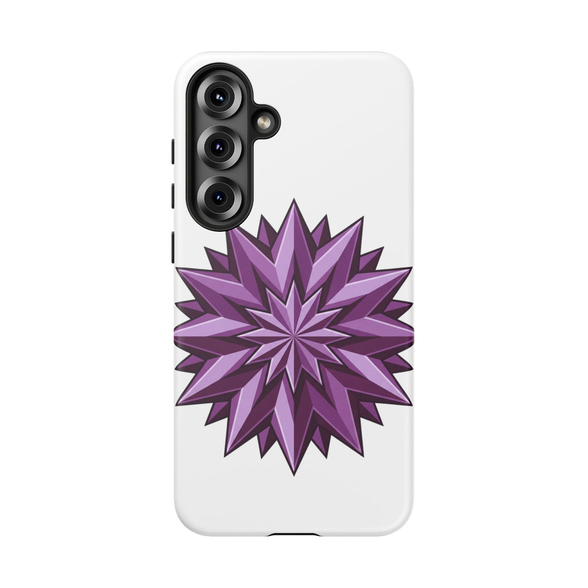 Purple Geometric Star Phone Case