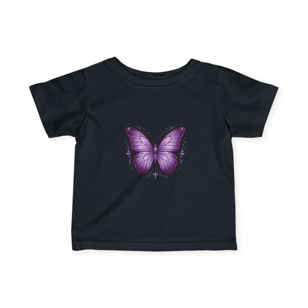 Infant T-Shirt — Purple Butterfly Baby Tee (Cute Newborn Gift)