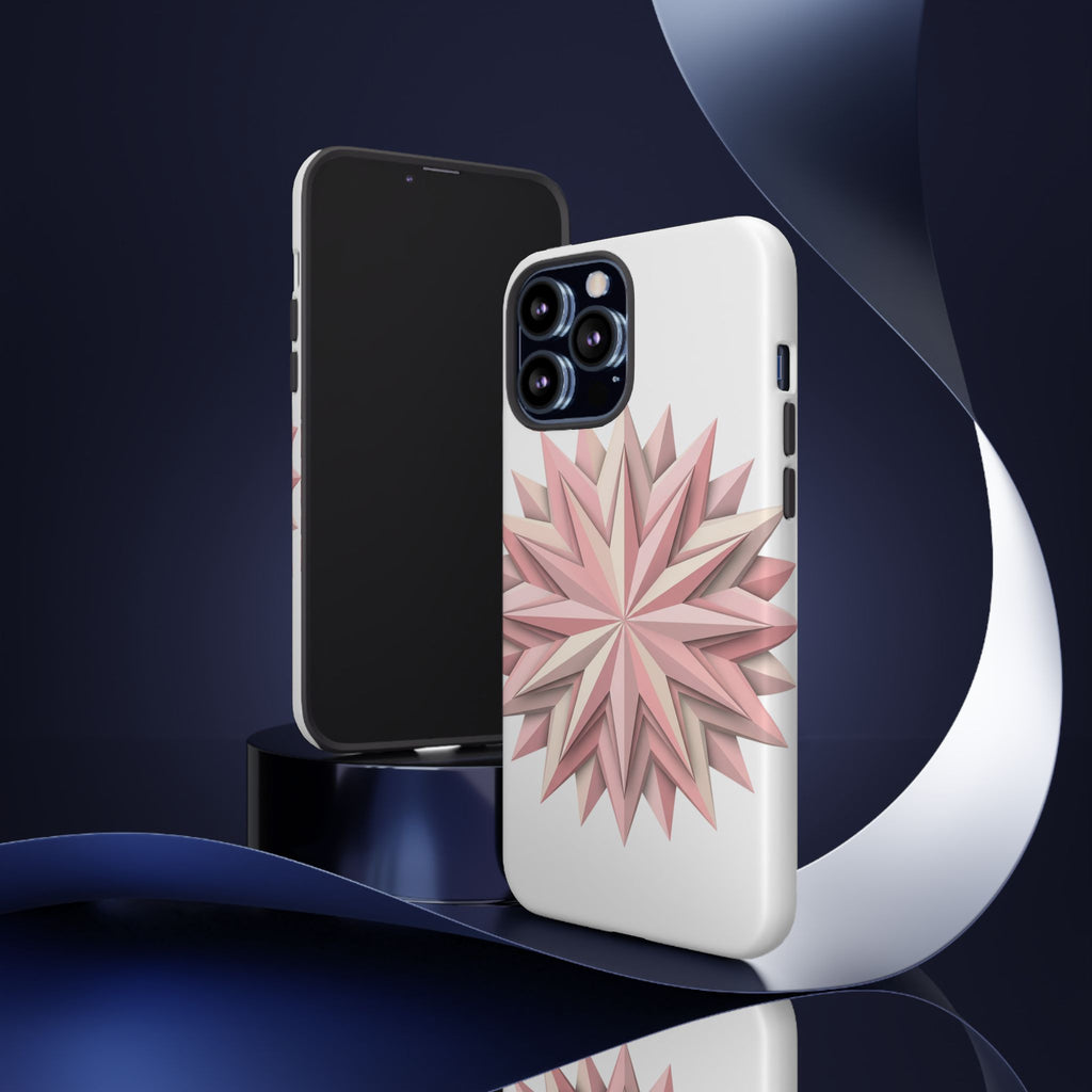 Pink Geometric Star Phone Case — Tough Protective iPhone Cover