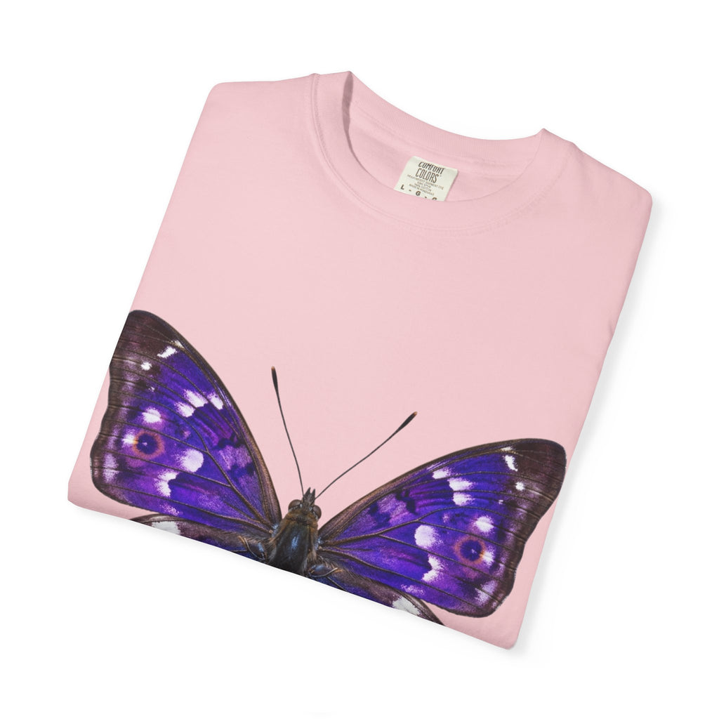 Purple Butterfly T-Shirt — Vibrant Vintage Moth Graphic Tee