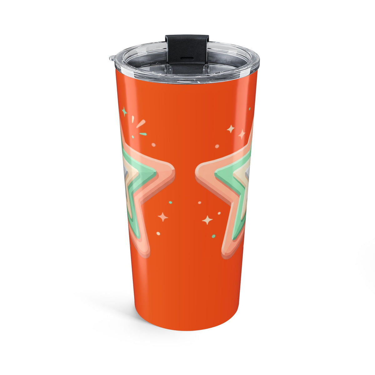 Star Design Tumbler 20oz Orange