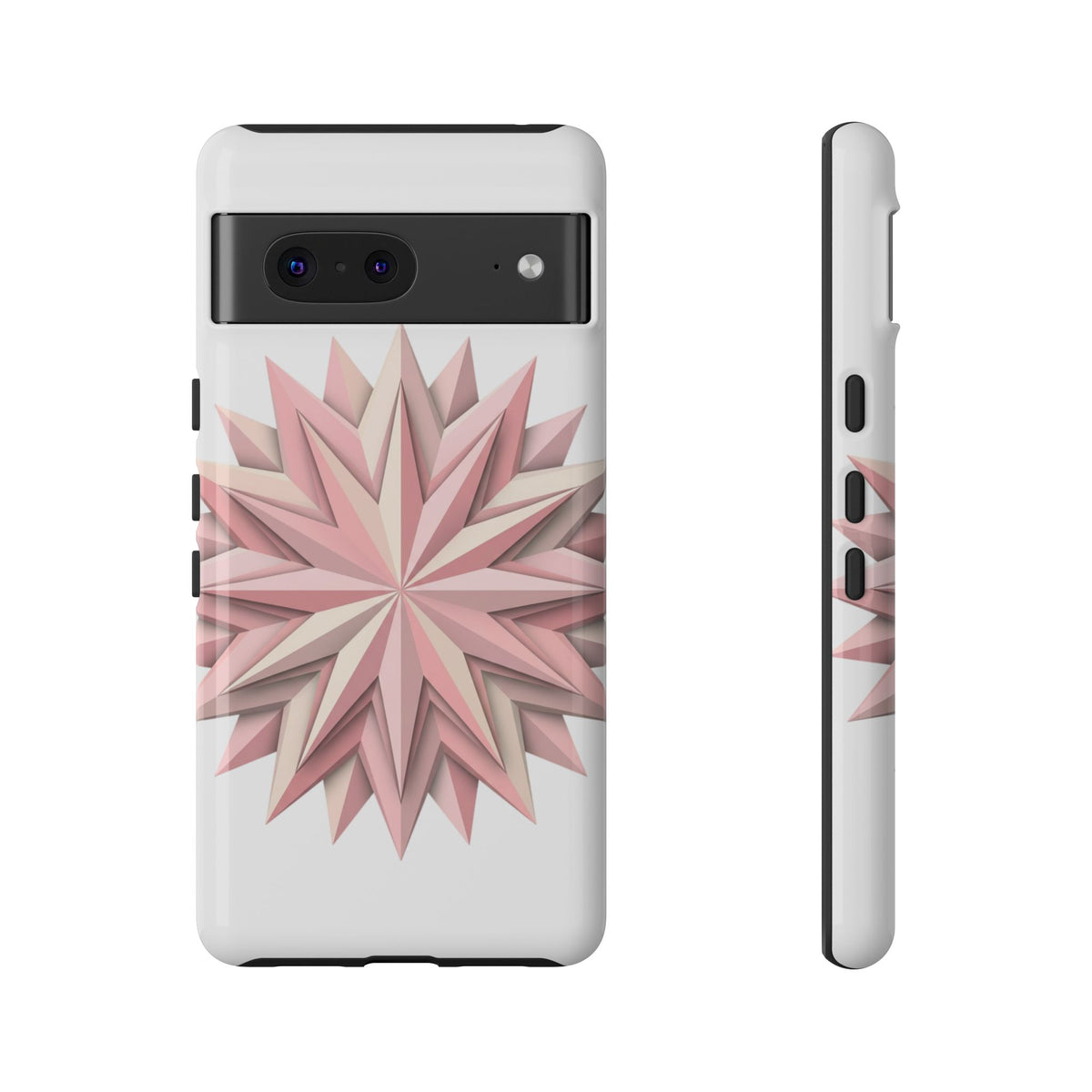 Pink Geometric Star Phone Case — Tough Protective iPhone Cover