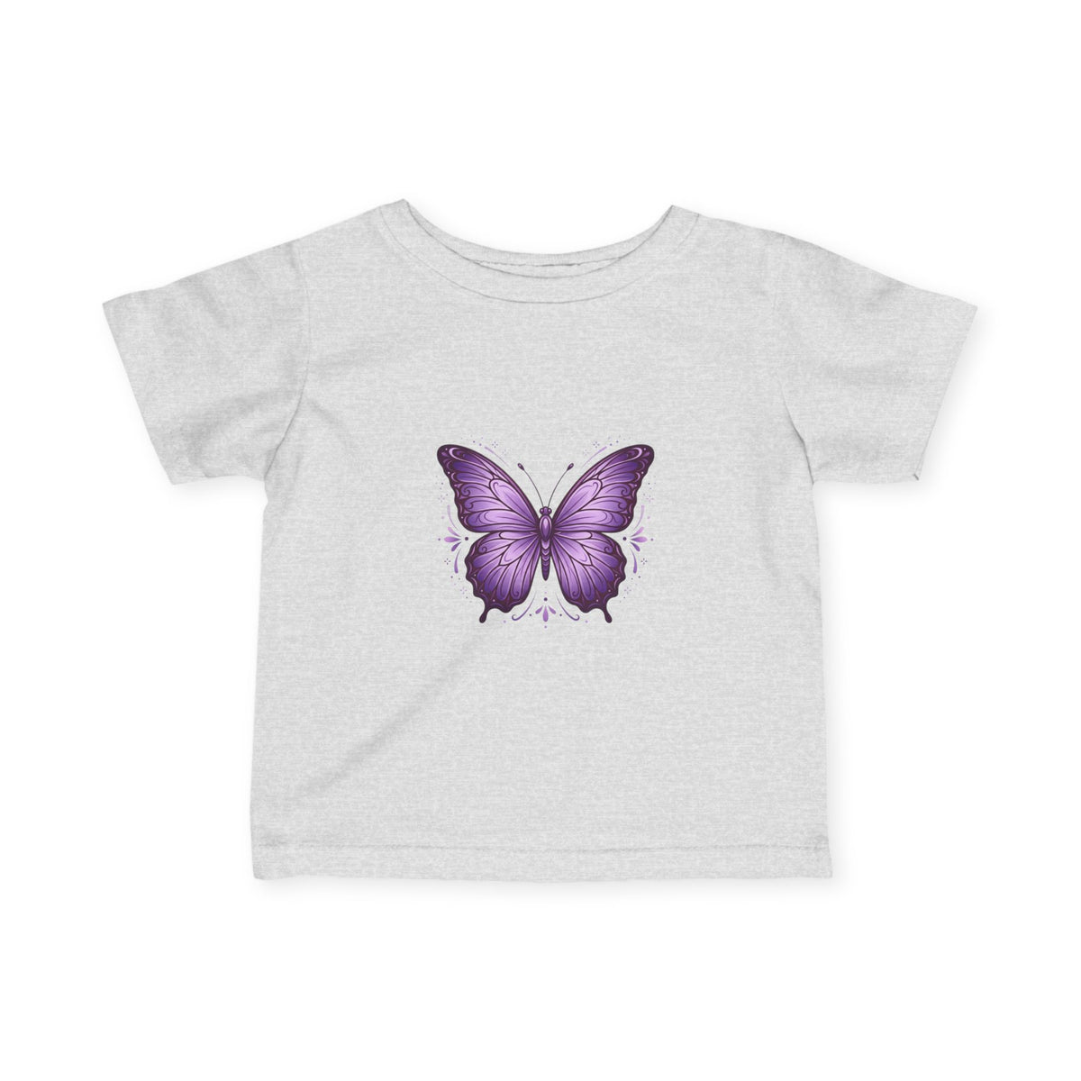 Infant T-Shirt — Purple Butterfly Baby Tee (Cute Newborn Gift)