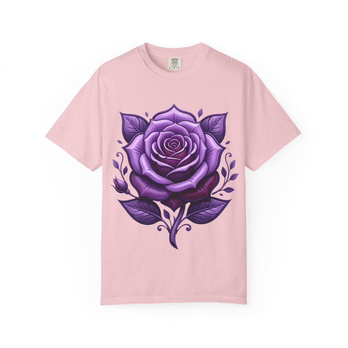 Purple Rose Graphic T-Shirt