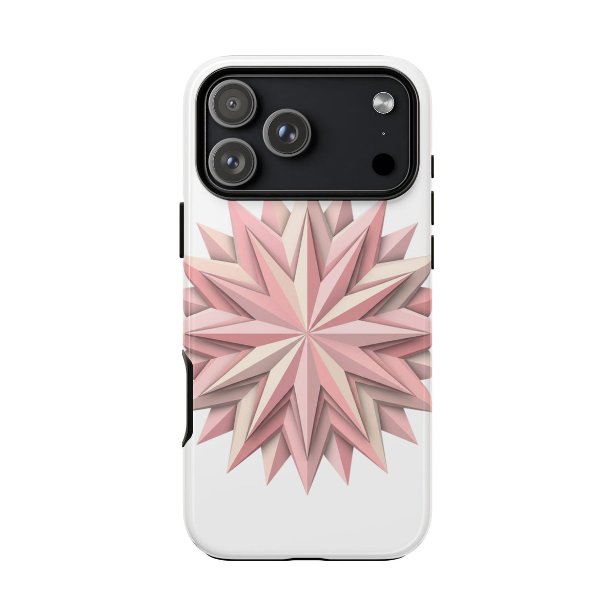 Pink Geometric Star Phone Case — Tough Protective iPhone Cover