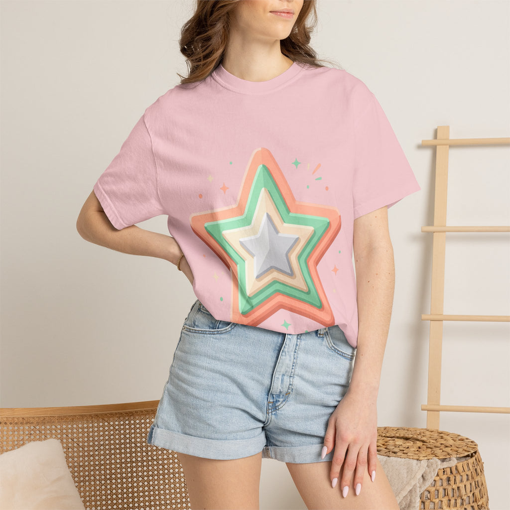 Star Design Unisex Garment-Dyed T-shirt