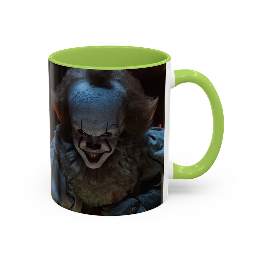 Creepy Pennywise Horror Coffee Mug — Scary Clown Accent Mug (11/15oz)