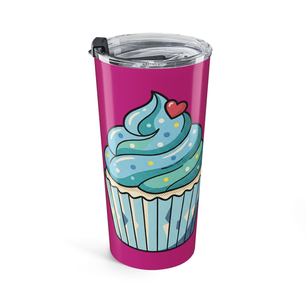 Blue Cupcake Frosting Tumbler 20oz- Magenta