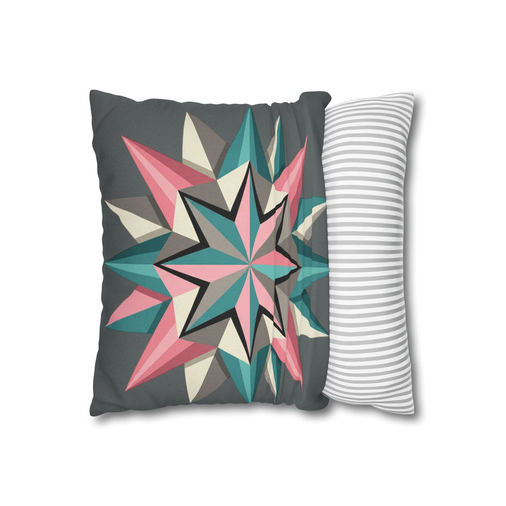 Geometric Starburst Decorative Pillowcase