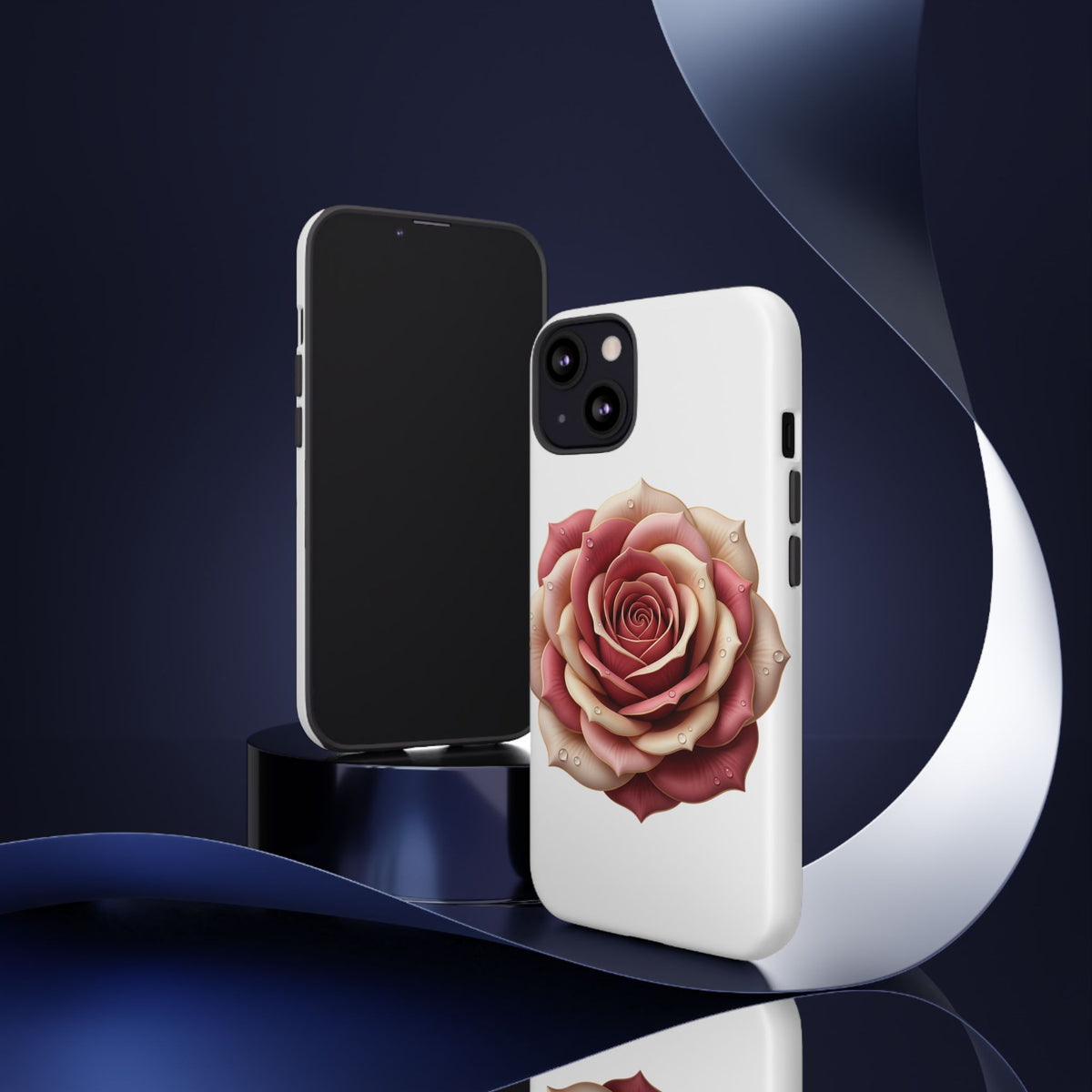 Rose Waterdrop Tough Phone Case — Protective Floral iPhone Cover