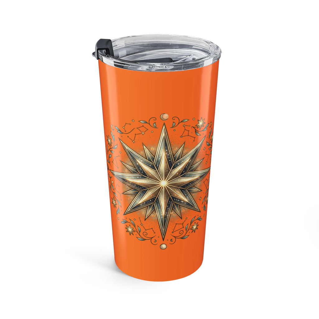 Star Print Orange Insulated Tumbler 20oz