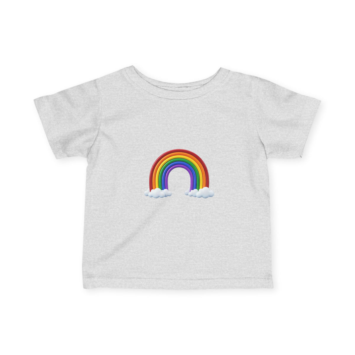 Infant Tee — Rainbow with Clouds Baby T-Shirt