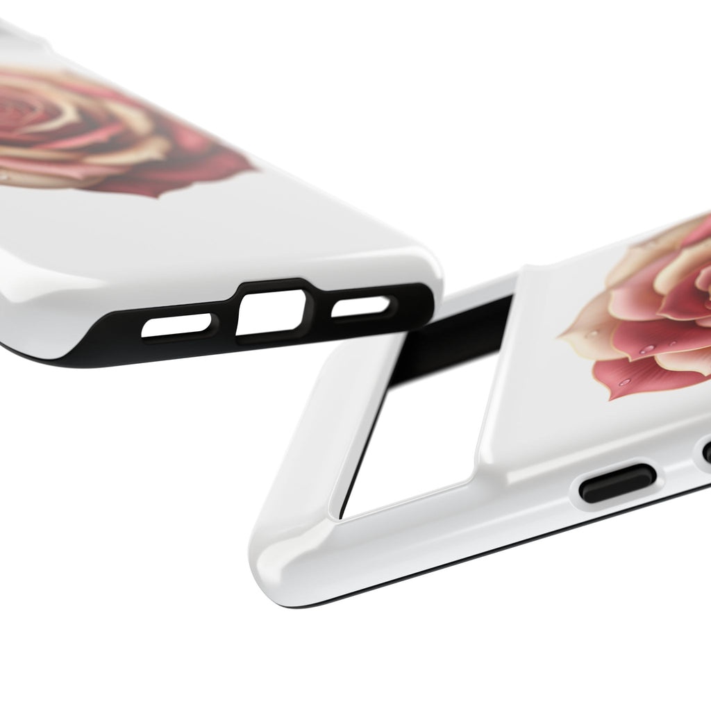 Rose Waterdrop Tough Phone Case — Protective Floral iPhone Cover