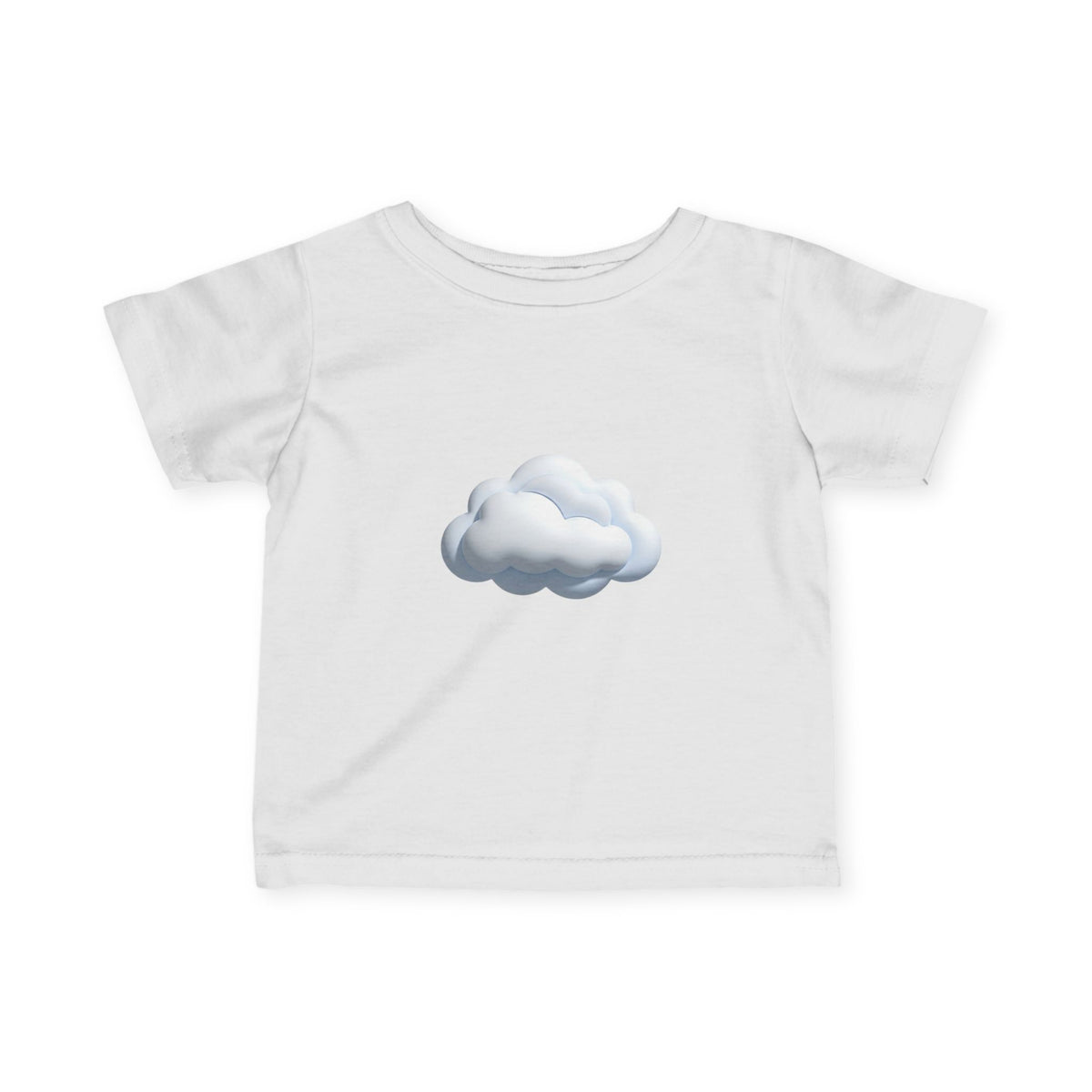 Baby Tee with Soft Cloud Graphic — Infant Cloud Print Shirt