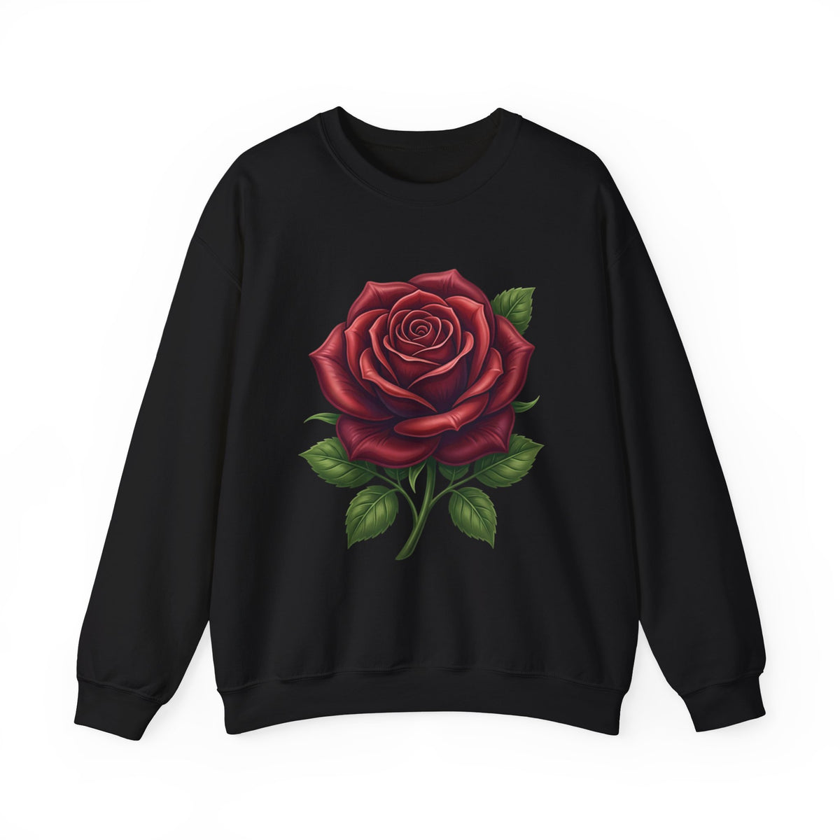 Rose Graphic Crewneck Sweatshirt