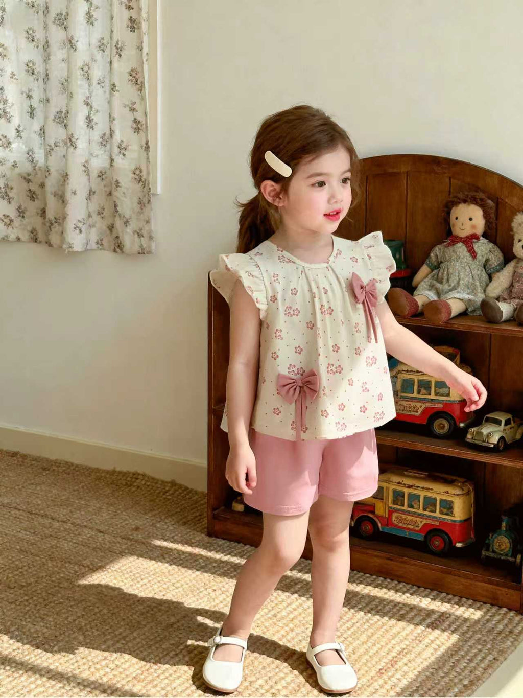 Two piece set of summer casual short sleeved clothes