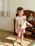 Two piece set of summer casual short sleeved clothes
