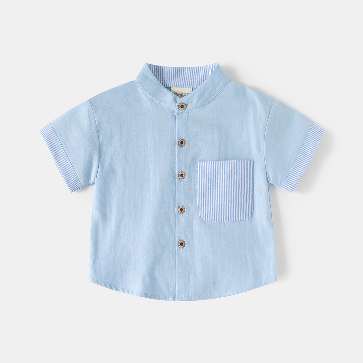 Short Sleeve Collar Shirt for Boys, Kids' Clothing