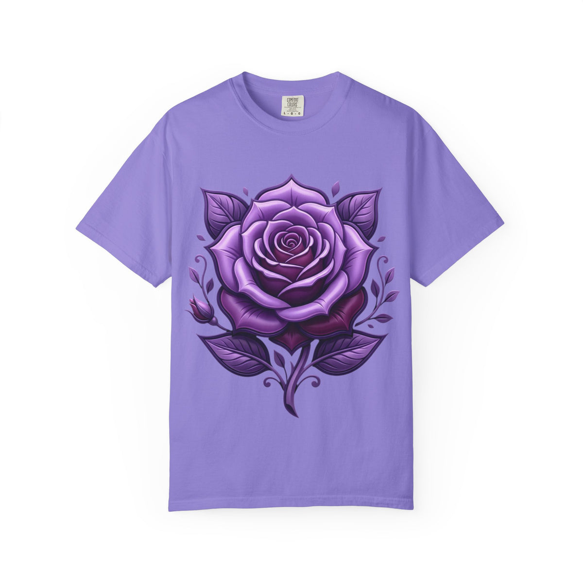 Purple Rose Graphic T-Shirt