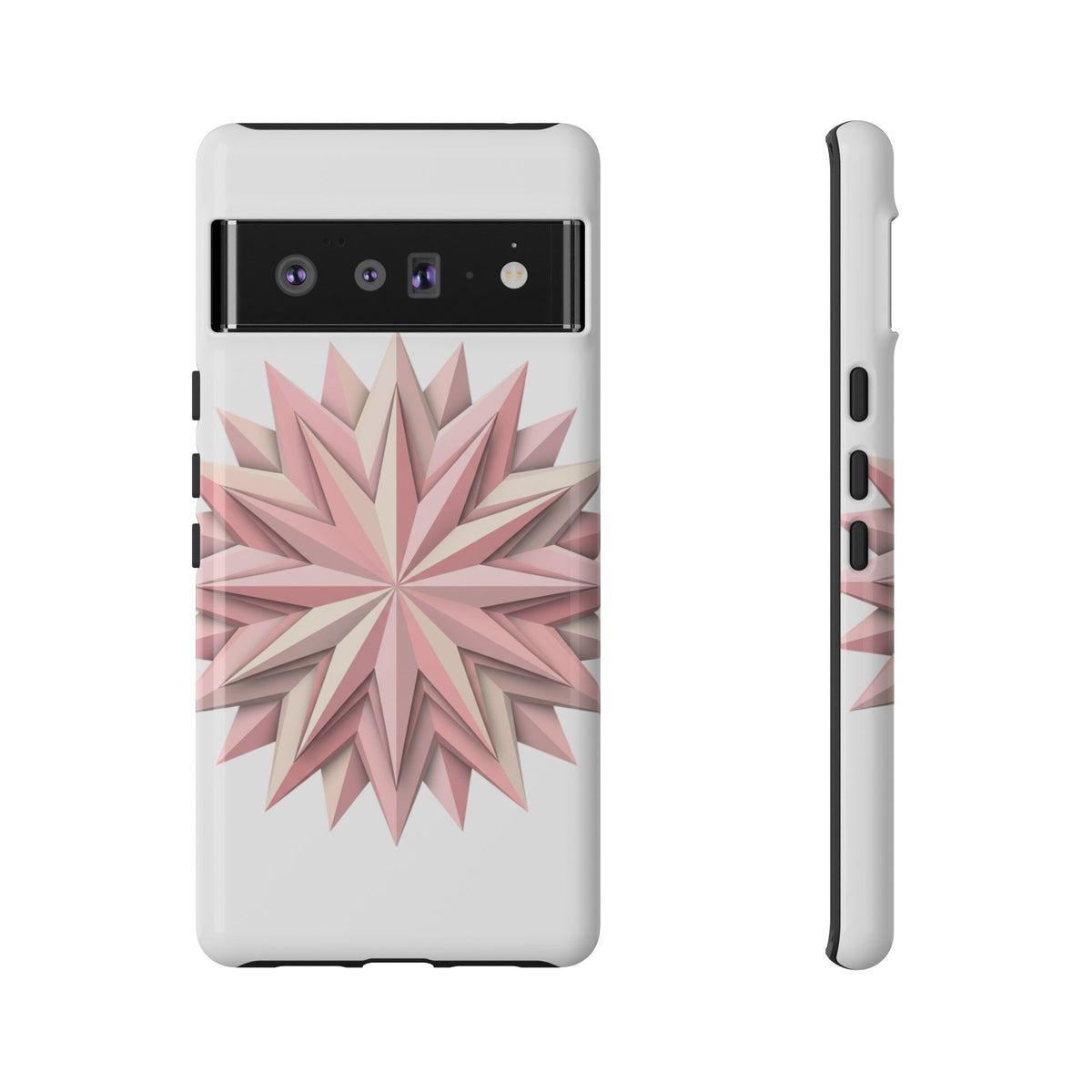 Pink Geometric Star Phone Case — Tough Protective iPhone Cover