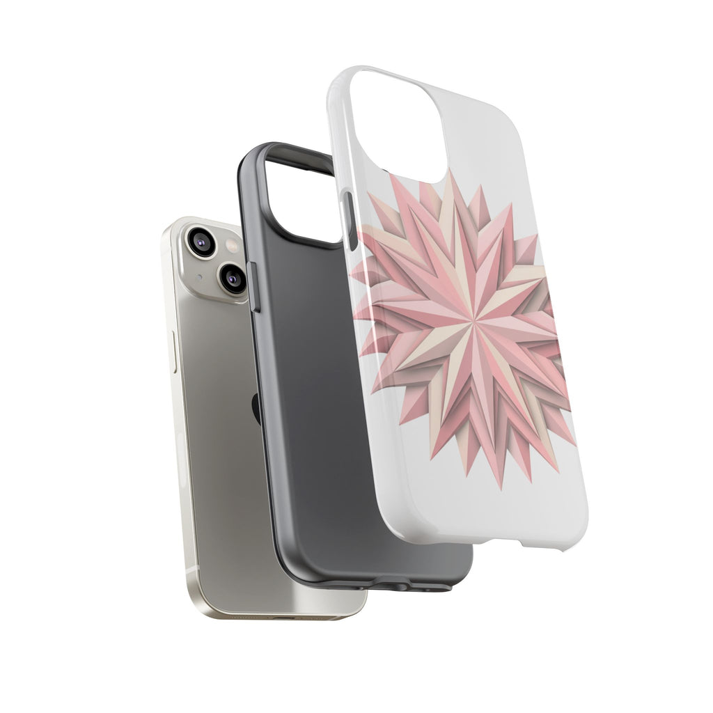Pink Geometric Star Phone Case — Tough Protective iPhone Cover